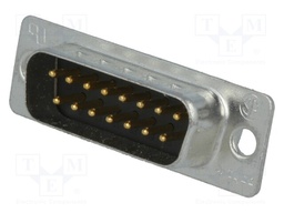 D-Sub; PIN: 15; plug; HD 20; male; soldering; for cable; gold flash