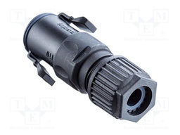 Connector: circular; plug; male; PIN: 4; IP67; straight; for cable