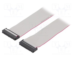 Ribbon cable with IDC connectors; 30x28AWG; Cable ph: 1.27mm