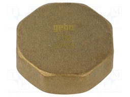 Hexagonal; max.6bar@<90°C,max.16bar@10°C÷30°C; brass CW617N
