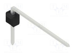 Connector: pin strips; pin header; male; PIN: 1; 2.54mm; THT; 1x1