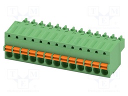 PCB connector, nominal cross section: 1.5 mm2, color: green,