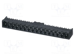 PCB headers, nominal cross section: 2.5 mm2, color: black, n