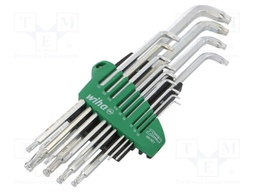 Key set; Torx®,spherical; Chrom-vanadium steel; Pcs: 13