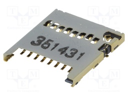Connector: for cards; SD Micro; push-pull; SMT; PIN: 8; 10000cycles