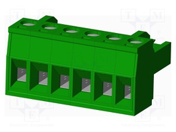 Connector: pluggable terminal block; plug; female; straight; 12A