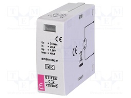 Cartridge for surge arrestor; Type 2; 40kA; Uoper.max: 255VAC