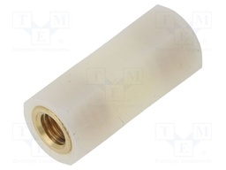Screwed spacer sleeve; cylindrical; polyamide; M8; 35mm