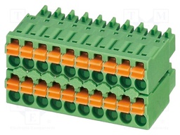 PCB connector, nominal cross section: 1.5 mm?, color: green,