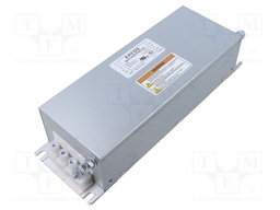 Power Line Filter, General Purpose, 520 VAC, 36 A, Three Phase, 1 Stage, Chassis Mount