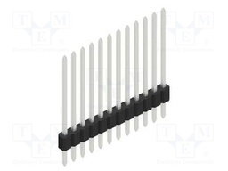 Connector: pin strips; pin header; male; PIN: 12; 1.27mm; THT; 1x12