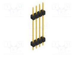 Connector: pin strips; pin header; male; PIN: 4; 2.54mm; THT; 1x4