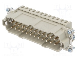 Connector: HDC; contact insert; male; C146; PIN: 24; 24+PE; size E24