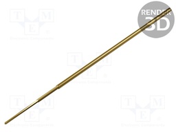 Test probe socket; Min.pitch: 1.27mm; AgNi; gold-plated; head WR