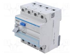 RCD breaker; Inom: 63A; Ires: 30mA; Max surge current: 250A; DIN