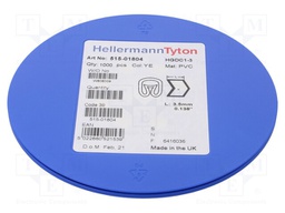 Markers for cables and wires; Label symbol: ; 1÷3mm; PVC; yellow