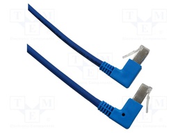 Patch cord; F/UTP; Cat: 6; stranded; Cu; 3m; LSZH; blue; 26/7AWG