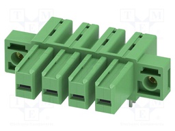 PCB headers, nominal cross section: 6 mm?, color: green, nom