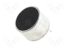 Microphone; Body dim: Ø9.7x6.7mm; 2.2kΩ; 500uA; 1.5÷10V; SNR: 60dB