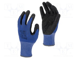 Protective gloves; Size: 11; blue-black; 12pcs.