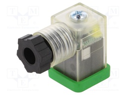 Connector: valve connector; plug; form C; 8mm; female; PIN: 3; 4÷6mm