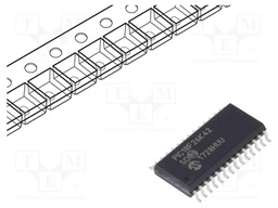 PIC microcontroller; Memory: 64kB; SRAM: 4096B; EEPROM: 1024B; SMD