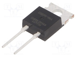 Diode: rectifying; THT; 600V; 10A; Package: tube; TO220AC; 35ns; 60W