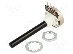 Potentiometer: shaft; single turn; 22kΩ; ±20%; 0.4W; linear; 6mm