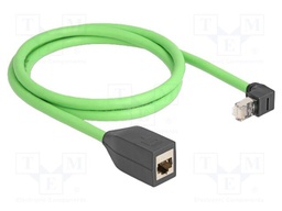 Extender Ethernet; SF/UTP; Cat: 6a; Cu; 1m; PUR; green; 26AWG