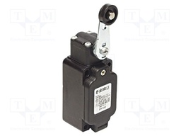 Limit switch; lever R 49mm, plastic roller Ø20mm; NO + NC; 10A