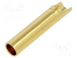 Connector: 2mm banana; socket; 15A; Contacts: brass gold plated