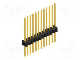 Connector: pin strips; pin header; male; PIN: 12; 1.27mm; THT; 1x12