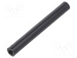 Spacer sleeve; cylindrical; polyamide; M3; L: 50mm; Øout: 6mm