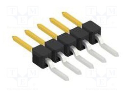 Connector: pin strips; pin header; male; PIN: 5; 2.54mm; SMT; 1x5