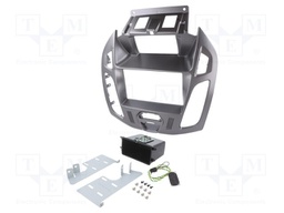 Radio mounting frame; Ford; 2 DIN; phoenix silver