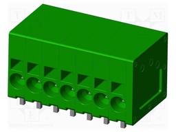 Connector: PCB terminal block; terminal; Plating: tinned; on PCBs