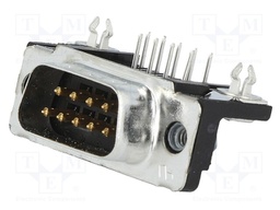 D-Sub; PIN: 9; socket; HD 20; male; angled 90°; THT; UNC4-40