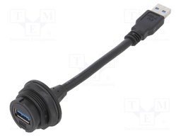 Adapter cable; USB A socket,USB A plug; IP67; 0.15m