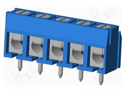Connector: PCB terminal block; terminal; Plating: tinned; on PCBs
