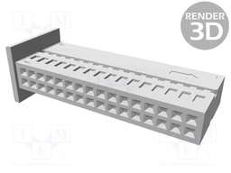 Connector: rectangular; MQS; plug; female; w/o contacts; PIN: 32