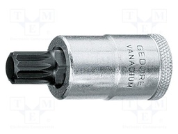Socket; Bit: XZN; Size: XZN M16; 1/2"; 60mm; Chrom-vanadium steel