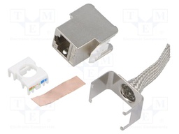 Connector: RJ45; socket; Cat: 6,6a,7,7a; shielded,Keystone,PoE
