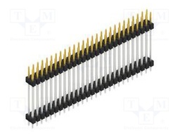 Connector: pin strips; pin header; male; PIN: 54; 2.54mm; THT; 2x27