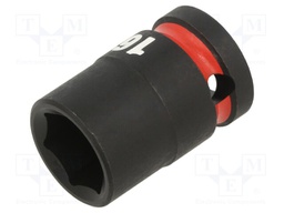 Wrench; hex socket,socket spanner,impact; HEX 16mm; 1/2"; short