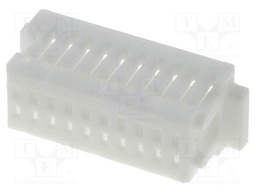 Plug; wire-board; female; 1mm; PIN: 20; w/o contacts; for cable; 50V