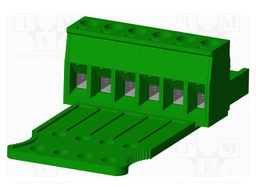 Connector: pluggable terminal block; plug; female; straight; 300V