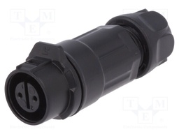 Plug; Connector: circular; size 12; 02; female; PIN: 2; for latch
