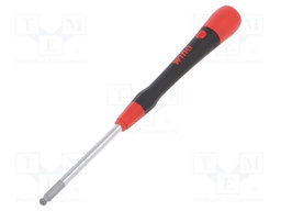 Screwdriver; Allen hex key,spherical; Size: HEX 9/64"; precision