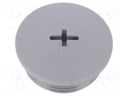 Stopper; M25; Mat: polyamide; dark grey; Pcs: 10