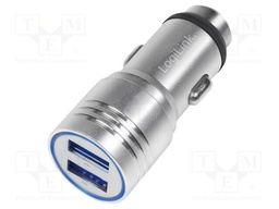 Automotive power supply; USB A socket x2; Sup.volt: 12÷24VDC